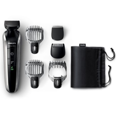 QG3378/15  Multigroom series 5000 QG3378/15 6-in-1 Head to toe trimmer