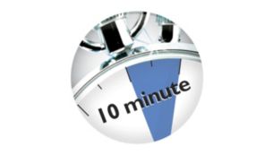 Automatisk avstängning när 10-minutersrengöringen är klar
