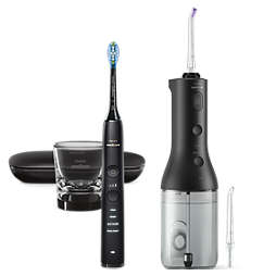 DiamondClean 9000 Electric toothbrush &amp; cordless water flosser bundle