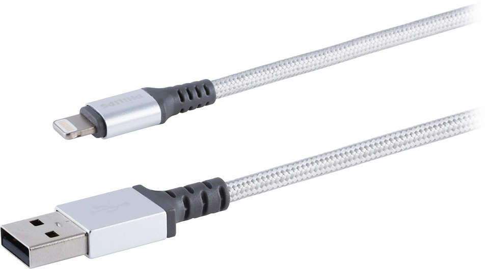 Premium braided Lightning cable aluminum connector
