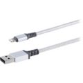 Premium braided Lightning cable aluminum connector