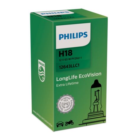 12643LLC1 LongLife EcoVision car headlight bulb