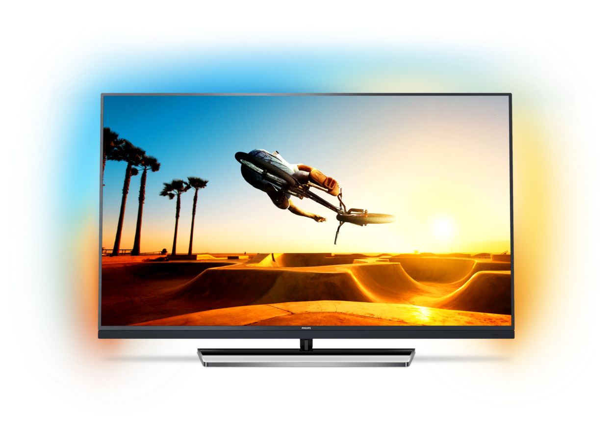 Ļoti plāns 4K UHD LED TV, ko darbina Android TV