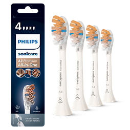 Sonicare A3 Premium All-in-One 4x White sonic toothbrush heads