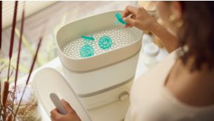 Design prevents water from getting trapped in the nipple