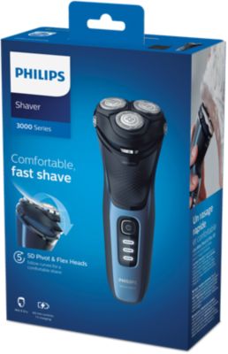 Shaver series 3000 ウェット＆ドライ電気シェーバー、3000 シリーズ S3232/52 | Philips