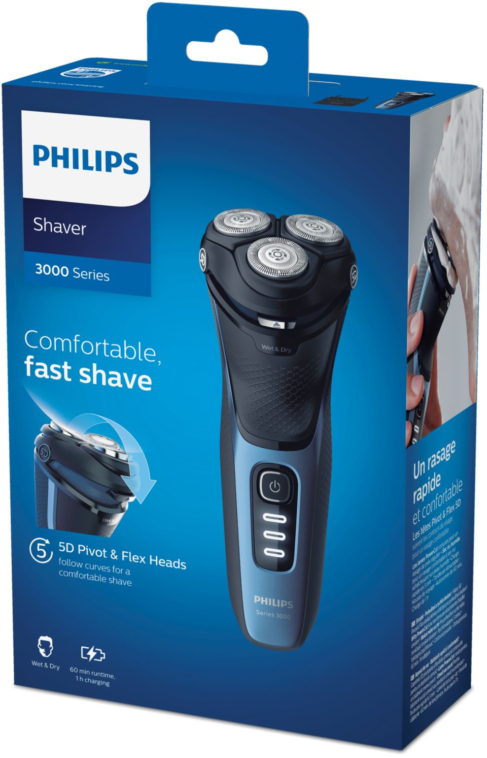 【新品】PHILIPS メンズ電気シェーバー S3232/52 Shaver series 3000 ウェット＆ドライ電気シェーバー、3000