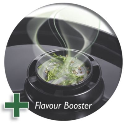 Η μοναδική λειτουργία ενίσχυσης αρωμάτων Flavour Booster σας δίνει τη δυνατότητα να προσθέσετε περισσότερη γεύση, με πεντανόστιμα μυρωδικά και καρυκεύματα