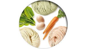 Create authentic noodles with all kinds of fresh ingredients