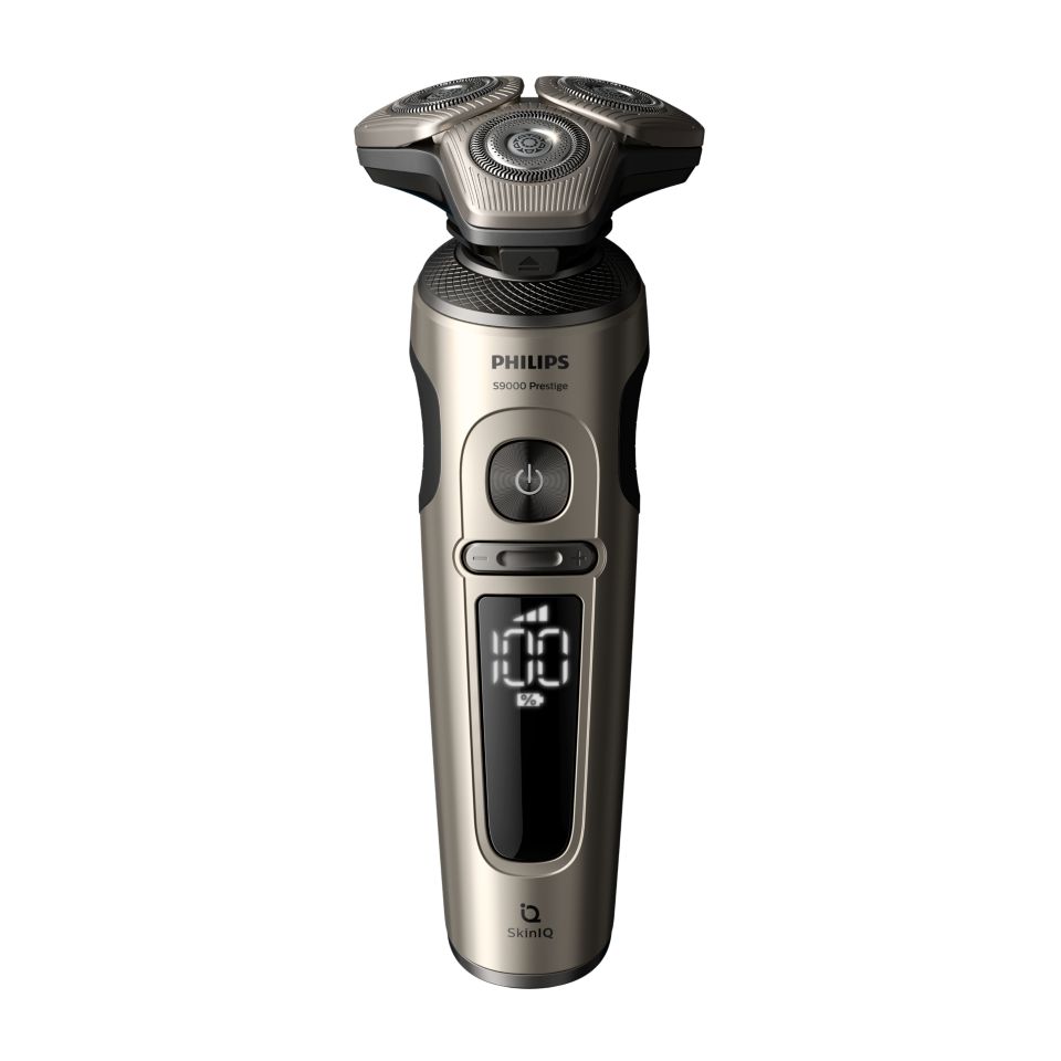 Shaver S9000 Prestige 搭载SkinIQ 技术的干湿两用电动剃须刀SP9883/38