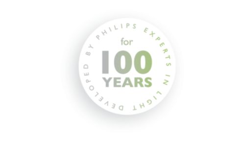Von Philips entwickelt – seit über 100 Jahren Experte im Bereich Beleuchtung.
