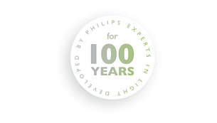 Philipsin kehittämä - yli 100 vuoden kokemus valaistuksesta.