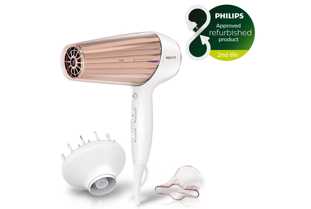 Moisture | DryCare Haartrockner Philips Refurbished Prestige HP8280/00R1 Protect