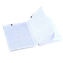 Fetal monitoring recording paper chemical/thermal green grid, stop sign Z-fold