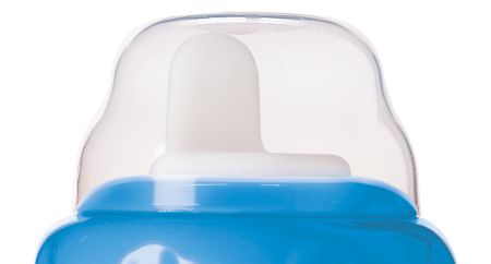 Snap-top lid keeps spout clean