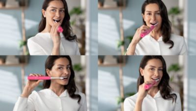 Четкайте зъбите си оптимално със SmarTimer и QuadPacer