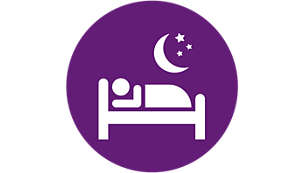 Tryb nocny zapewniający odpoczynek dzięki przyciemnionemu wyświetlaczowi i wyciszonym dźwiękom