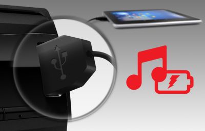 Ranura USB para reproducción de música y carga rápida