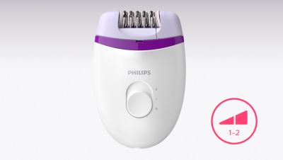 2 speed settings to grab thinner and thicker hairs