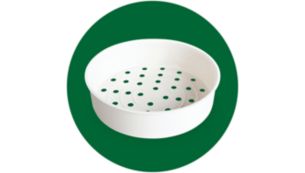 Steam basket included