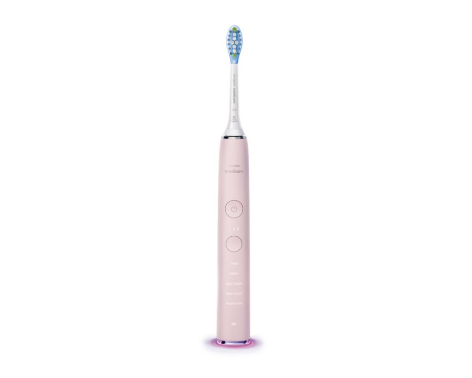 Philips Sonicare DiamondClean 9000 Electric Toothbrush Bundle Pack  (Black/Pink) - JB Hi-Fi