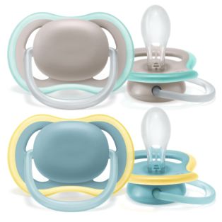 AVENT - Succhietto Ultra air 0-6 m- confezione 2 ciucci colore Azzurro