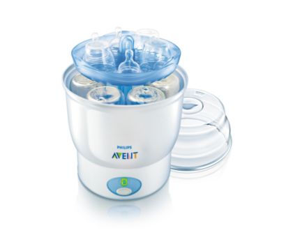 Stérilisateur Vapeur Philips AVENT - 6 Minutes - Élimine 99,9% Bactéries - 220V