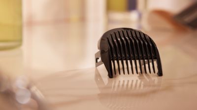 Extra Beard Comb with Click-On Stubble Attachment