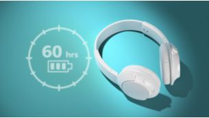 Up to 60 hours play time with quick charging