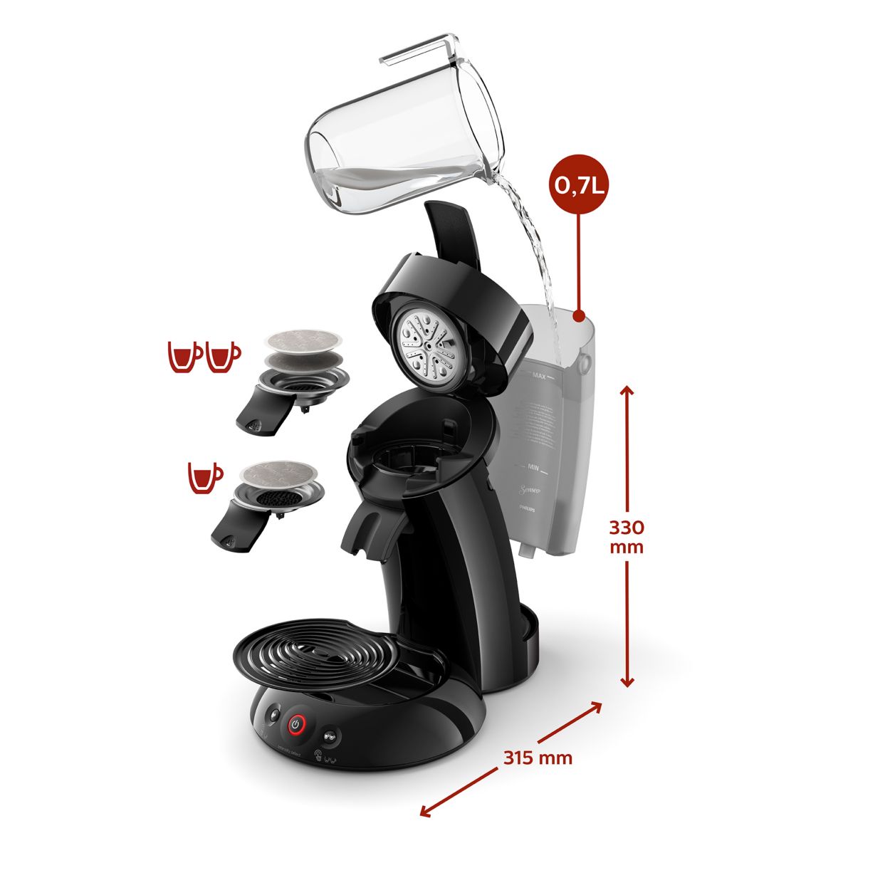 Original Coffee pod machine HD6554/61R1 | SENSEO®