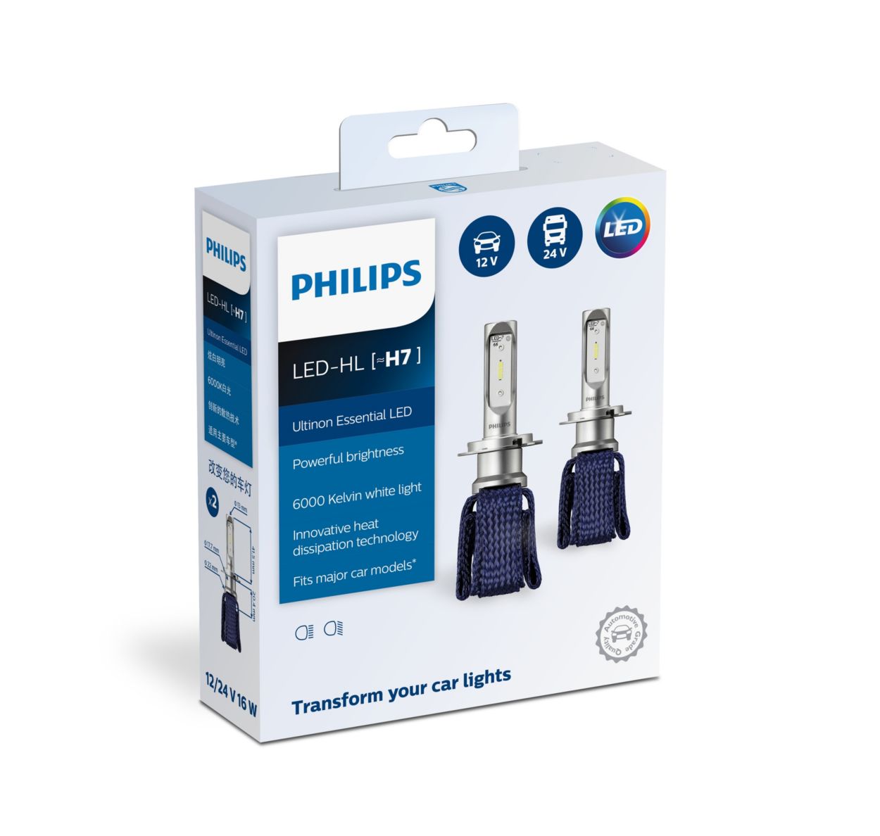 Philips Ultinon Essential LED Headlight Kit - H7