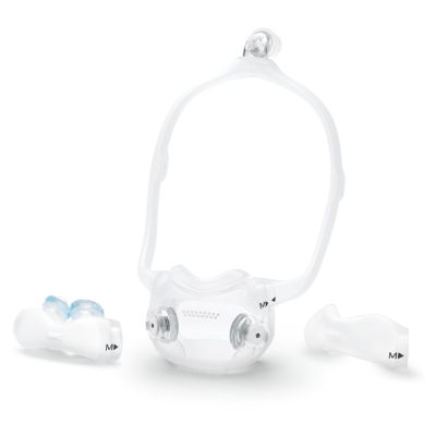 Máscara CPAP nasal Philips Respironics DreamWear debajo de l