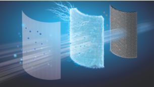 3 filters in 1 for convenience and superior performance