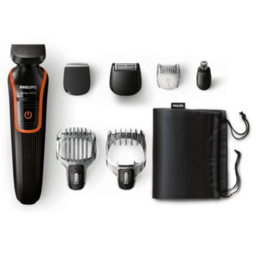 Multigroom series 3000 Kit multifunzione impermeabile VISO, CAPELLI