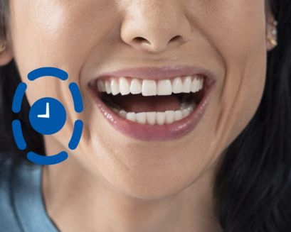 Timer icon on face.