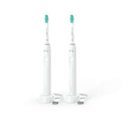3100 series 2x Cepillos dental eléctrico sónicos - Blanco