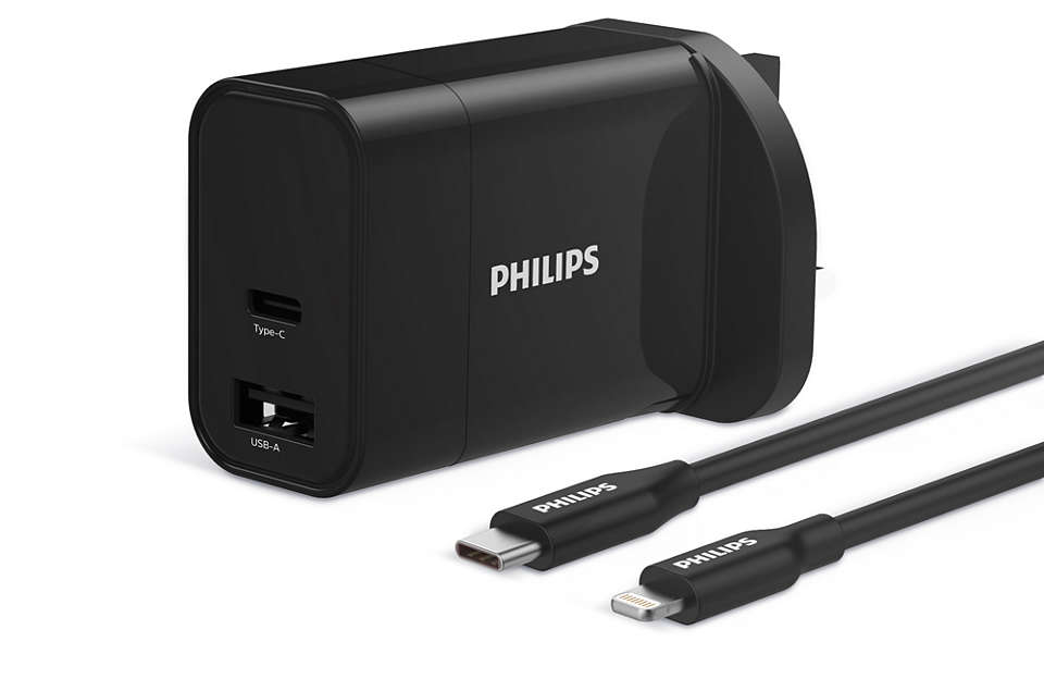 Wall charger 1C 1A ports