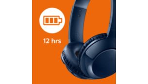 Wireless On Ear Headphone with mic SHB3075BL 00 Philips