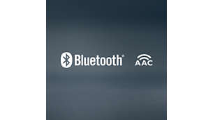 Bluetooth 4.0 with built-in AAC
