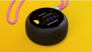 Keep flowing with the round smart charging case
