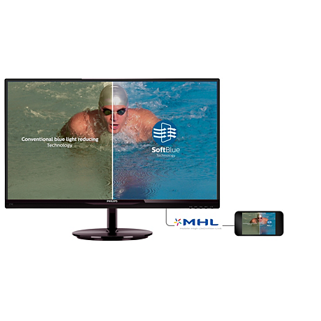 274E5EDSB/69  LCD monitor with SoftBlue Technology