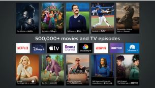 500,000+ movies & TV episodes