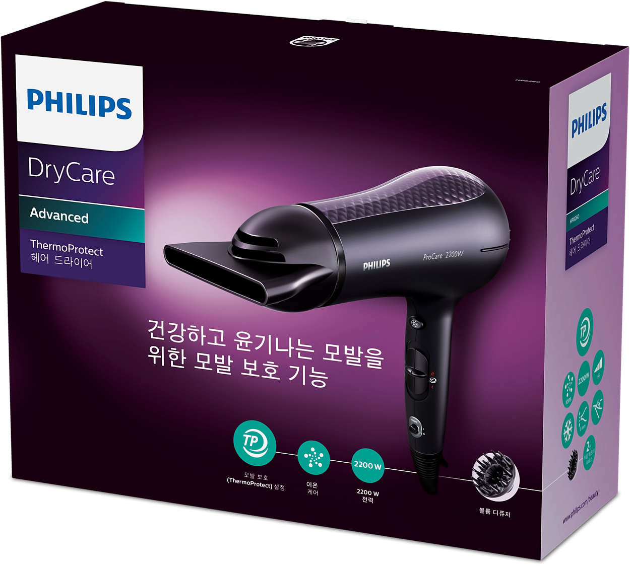 DryCare Prestige Hairdryer HP8260/00 | Philips