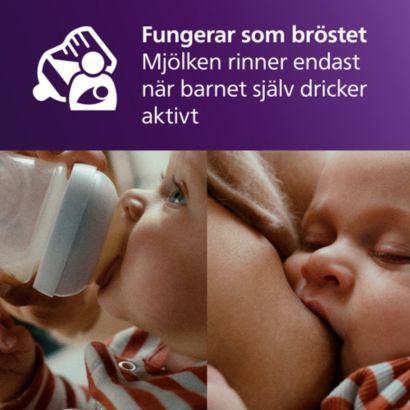 Följer bebisens sugrytm