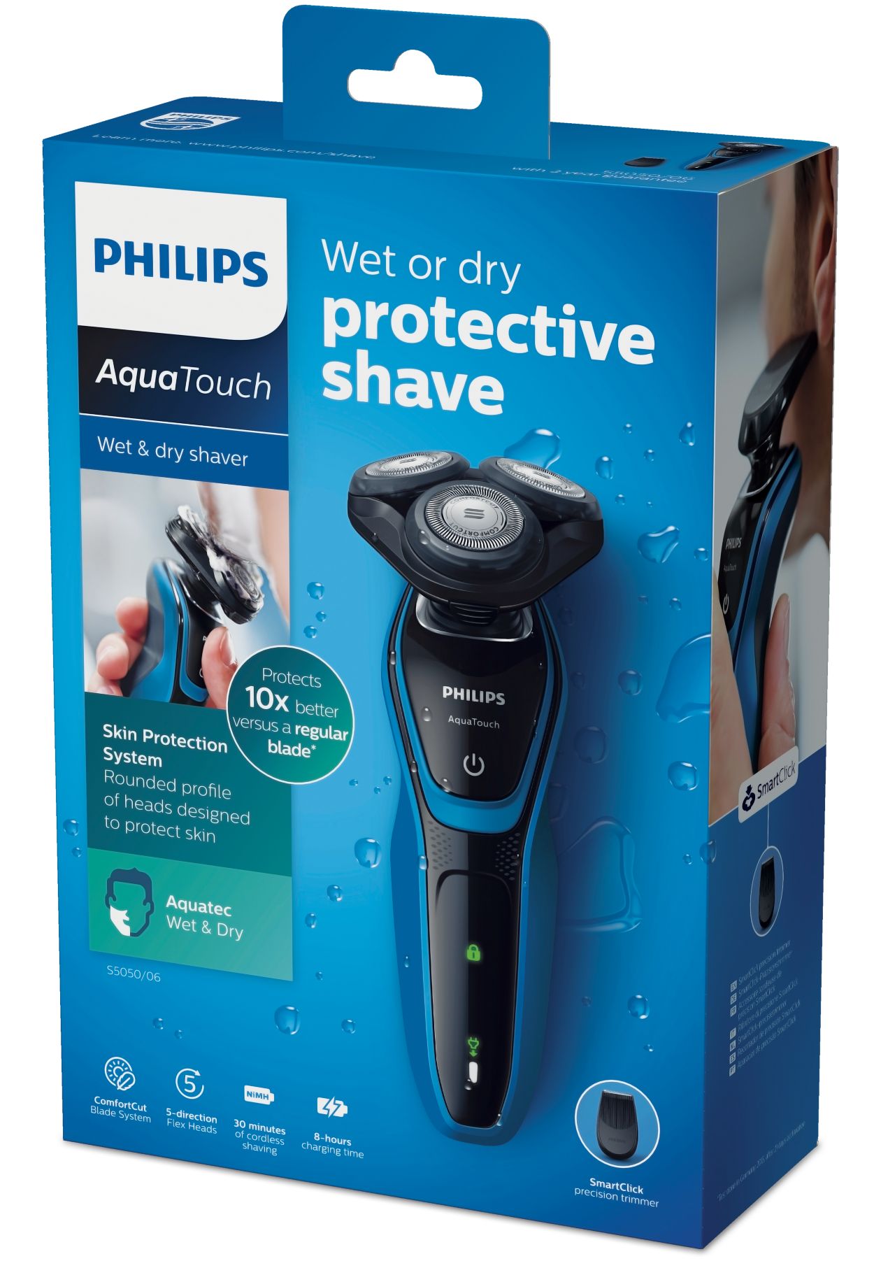 Shaver series 5000 og tør elektrisk shaver S5050/06 Philips