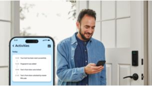View lock & unlock activity records from your smartphone