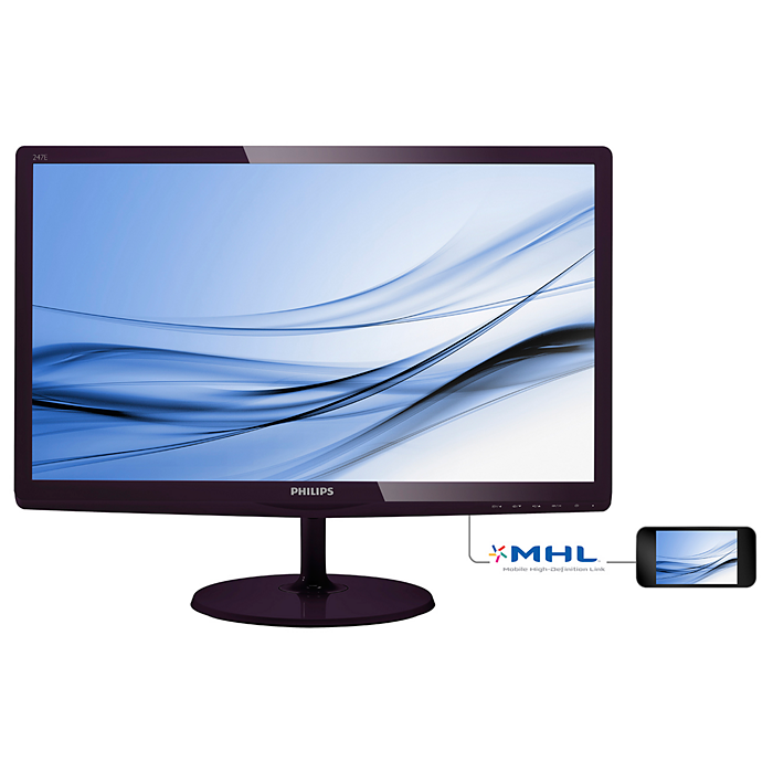 LCD monitor with SoftBlue Technology 247E6BDAD/27 | Philips LCD monitor with SoftBlue Technology 247E6BDAD/27 | Philips