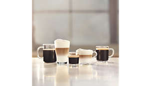 Пять превосходных видов кофе на выбор, включая капучино — в вашем распоряжении
