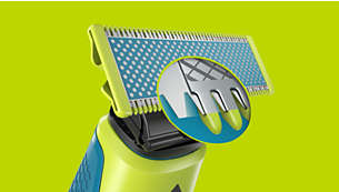 Create precise edges & sharp lines with the dual-sided blade