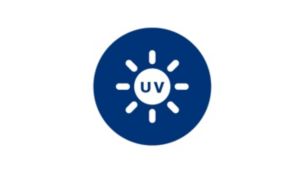 UV-C light eliminates 99.9% of viruses and bacteria*1+2